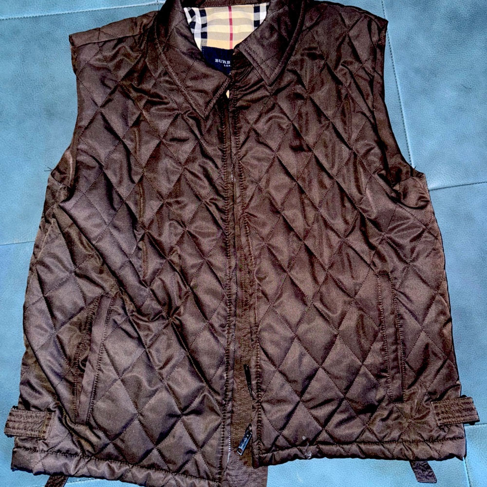 Burberry Women’s Brown Checkered Vest